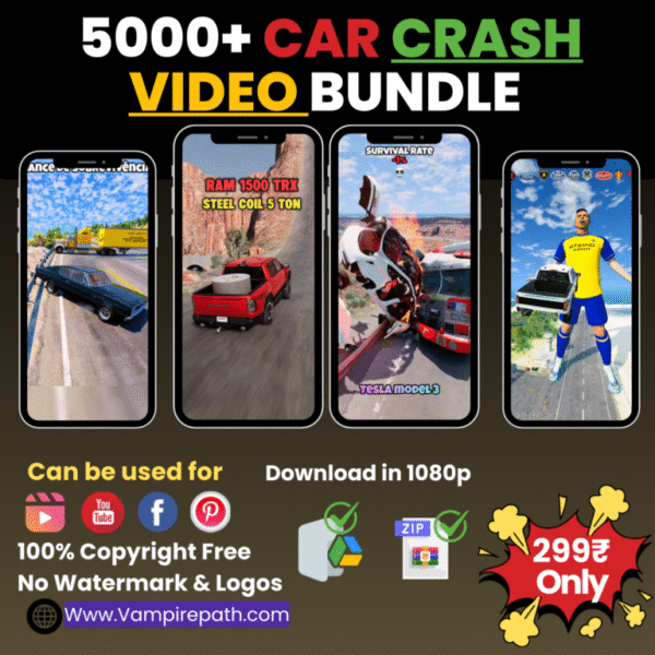 5000+ BeamNG Car Crash Video Bundle
